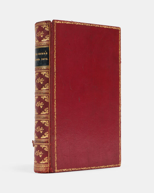 Handsomely bound in red morocco by Relfe Brothers, this edition of Thomas Hughes' widely popular novel is wonderfully illustrated by Arthur Hughes and Sydney Prior Hall. 