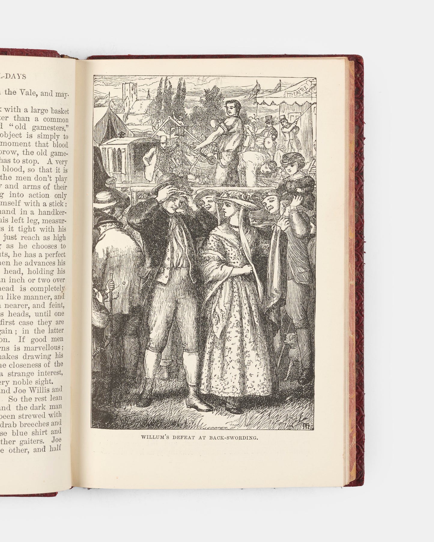 Handsomely bound in red morocco by Relfe Brothers, this edition of Thomas Hughes' widely popular novel is wonderfully illustrated by Arthur Hughes and Sydney Prior Hall. 