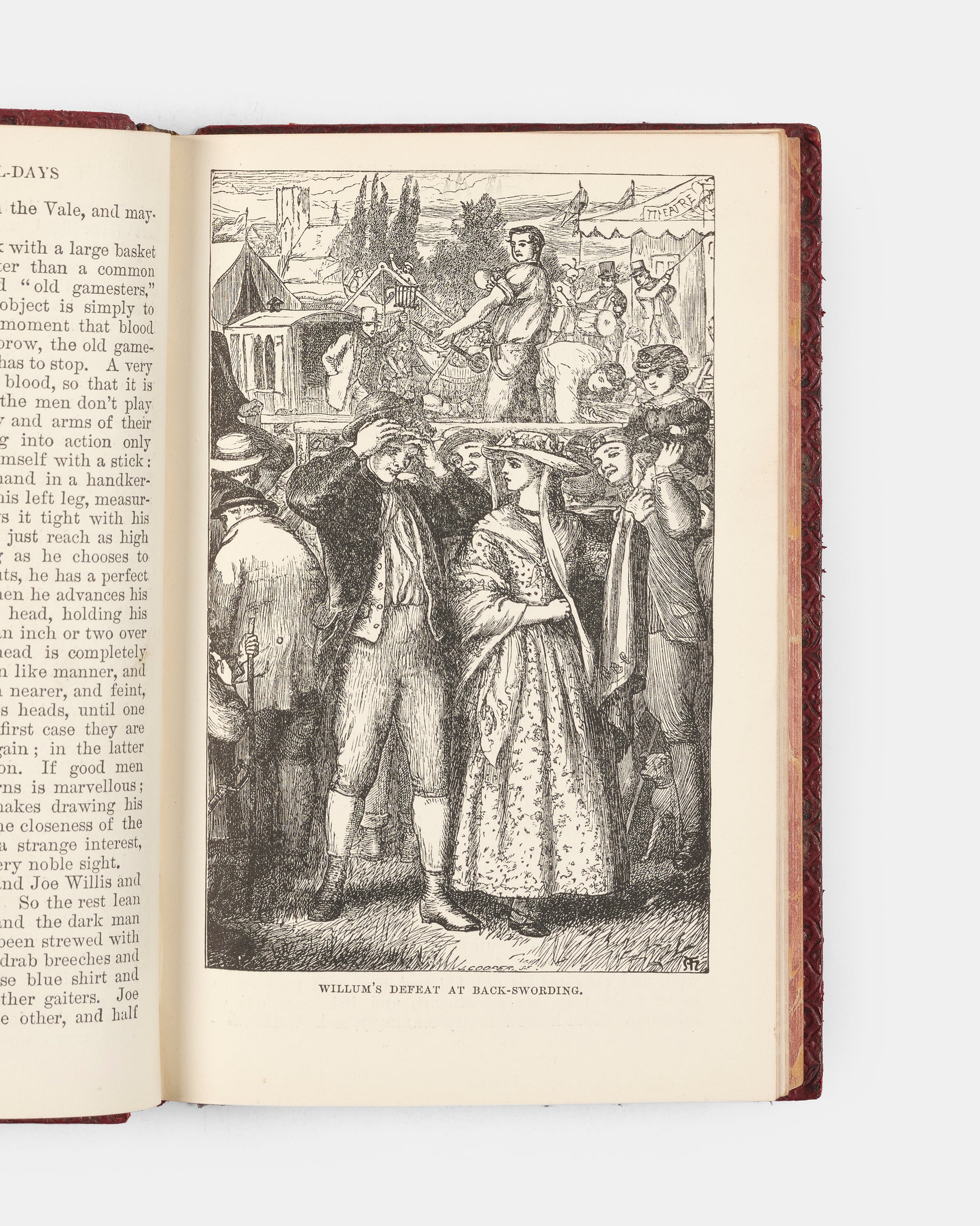 Handsomely bound in red morocco by Relfe Brothers, this edition of Thomas Hughes' widely popular novel is wonderfully illustrated by Arthur Hughes and Sydney Prior Hall. 