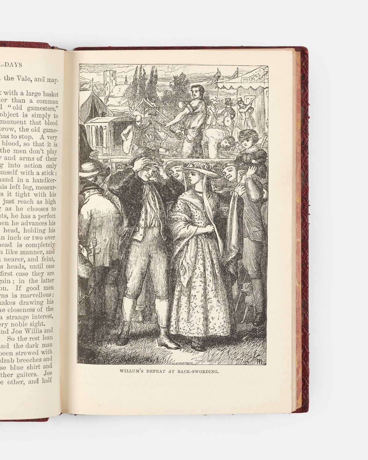 Handsomely bound in red morocco by Relfe Brothers, this edition of Thomas Hughes' widely popular novel is wonderfully illustrated by Arthur Hughes and Sydney Prior Hall. 