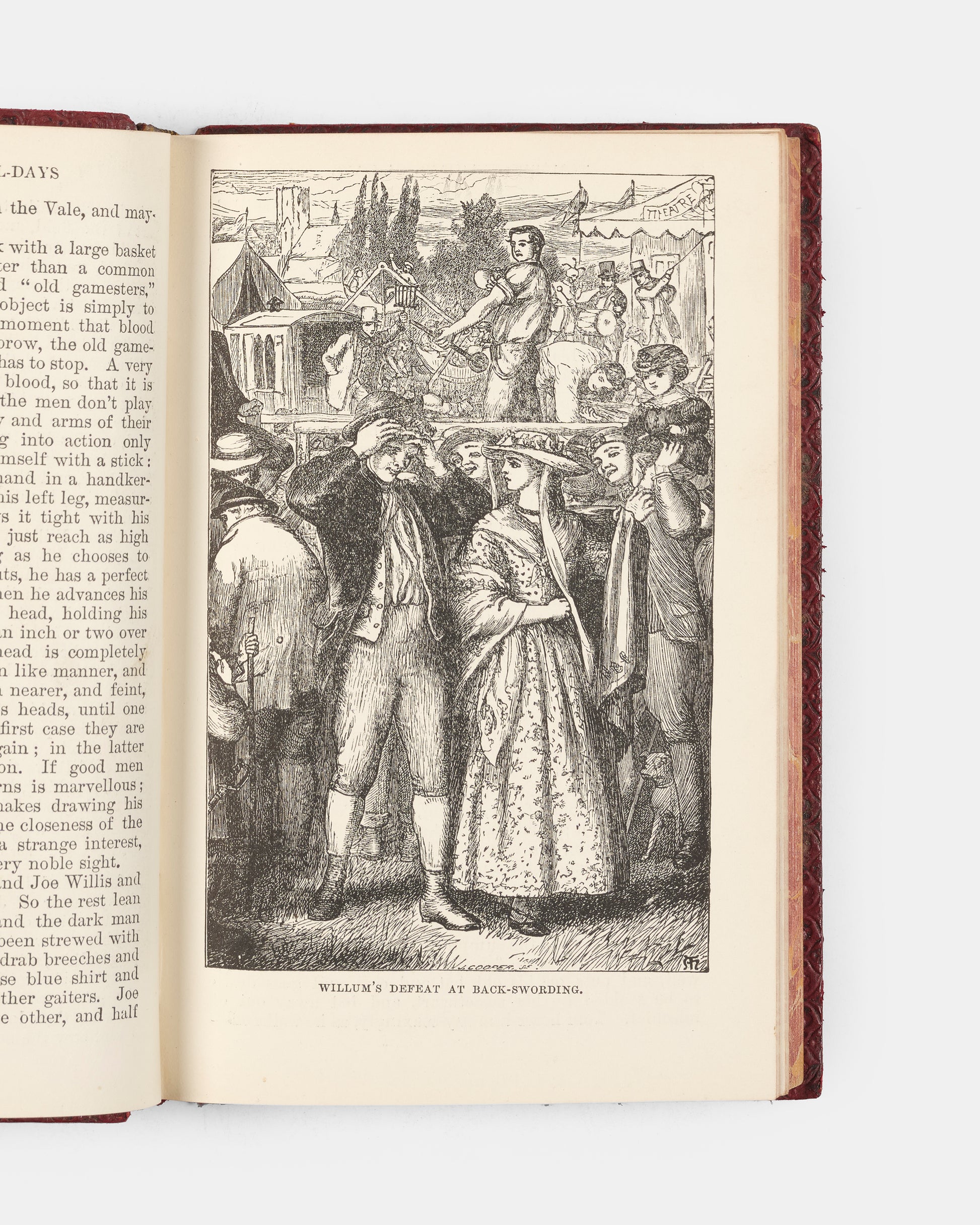 Handsomely bound in red morocco by Relfe Brothers, this edition of Thomas Hughes' widely popular novel is wonderfully illustrated by Arthur Hughes and Sydney Prior Hall. 