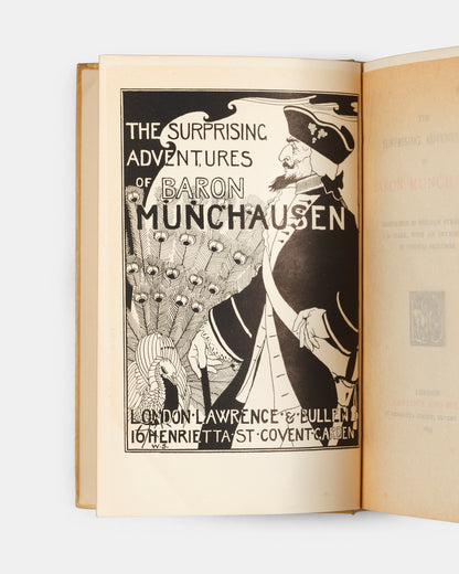 A handsome copy of The Surprising Adventures of Baron Munchausen illustrated by William Strang, and J.B. Clark.