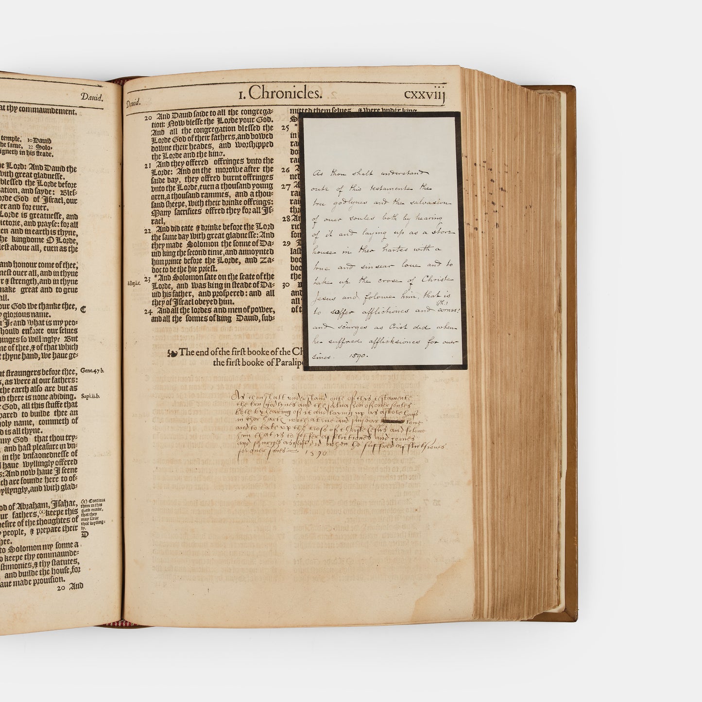 The editio princeps of the Bishop's Bible, the second authorised translation into English, and the most lavishly illustrated English Bible of the sixteenth century