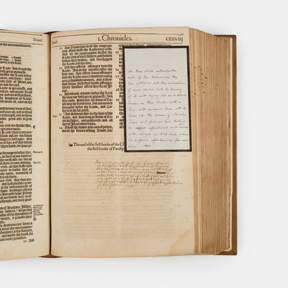 The editio princeps of the Bishop's Bible, the second authorised translation into English, and the most lavishly illustrated English Bible of the sixteenth century