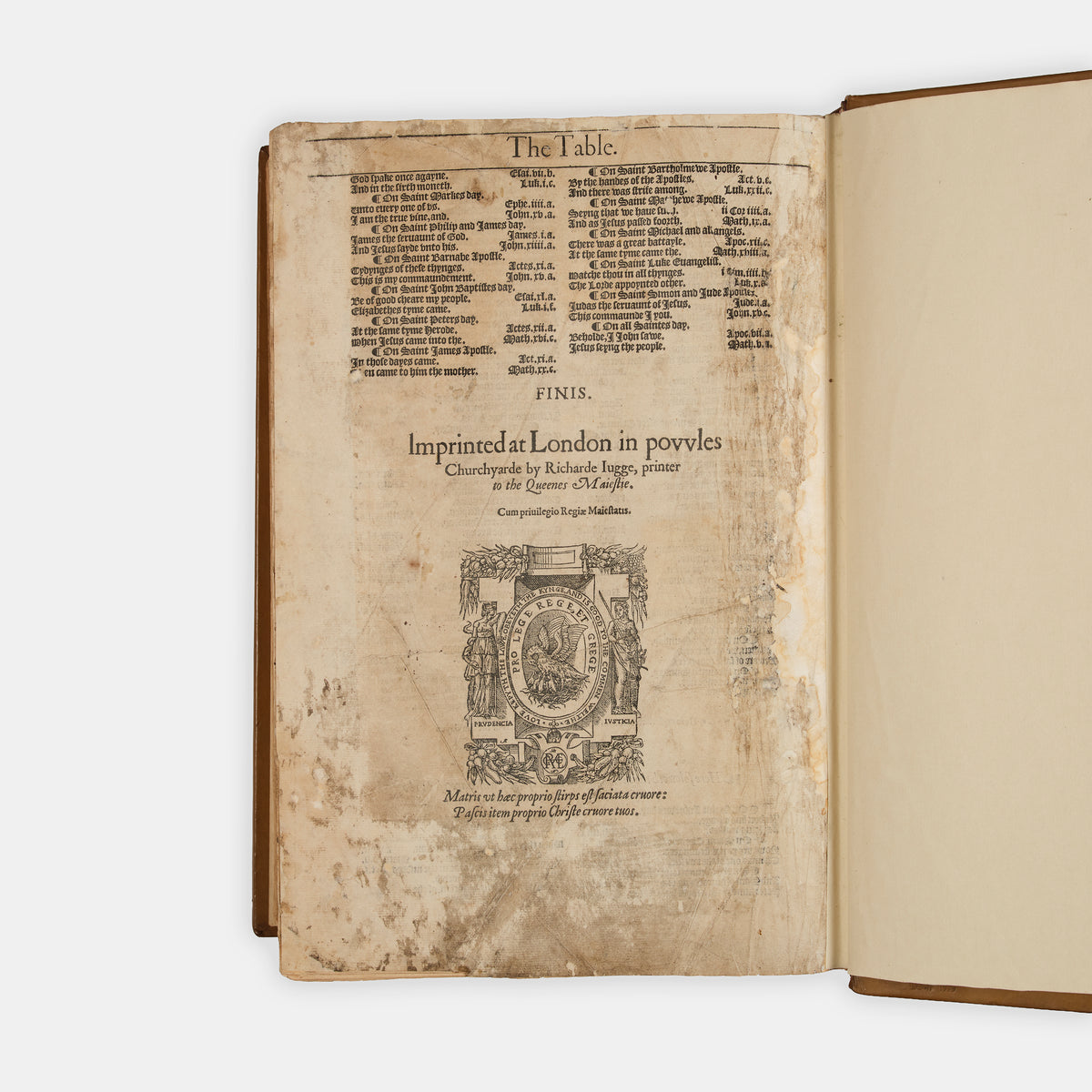 The editio princeps of the Bishop's Bible, the second authorised translation into English, and the most lavishly illustrated English Bible of the sixteenth century