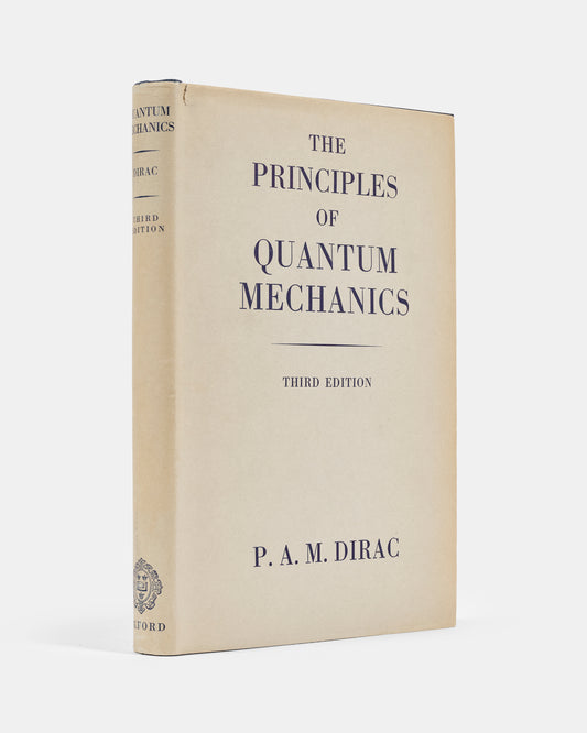 Reissue of Paul Dirac's Principles of Quantum Mechanics, based on the text of the 1947 third edition. A lovely copy in a beautiful example of the dust jacket.