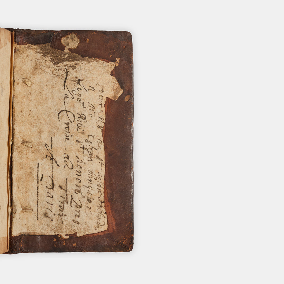 A charming, mid-seventeenth century 'fan' binding of dark brown calfskin tooled in gilt, enclosing a scarce pocket edition of the Kind James Bible