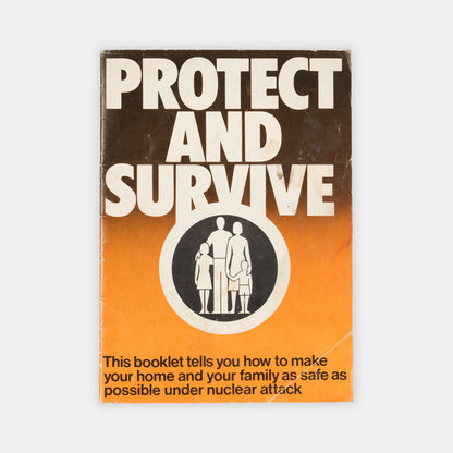 Uncommon first editions of the UK's famous <em>Protect and Survive</em> civil defense pamphlet, its companion volume, <em>Domestic Nuclear Shelters</em>, and the parody <em>Meet Mr. Bomb.</em>