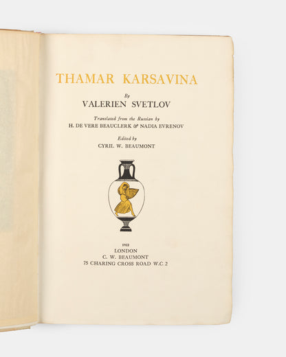 Thamar Karsavina.