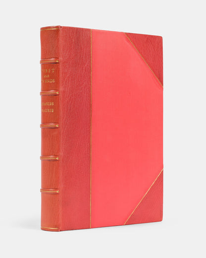 First edition, first printing, of Charles Vaurie's Tibet and Its Birds, one of 65 copies signed by the author and specially bound in red morocco.