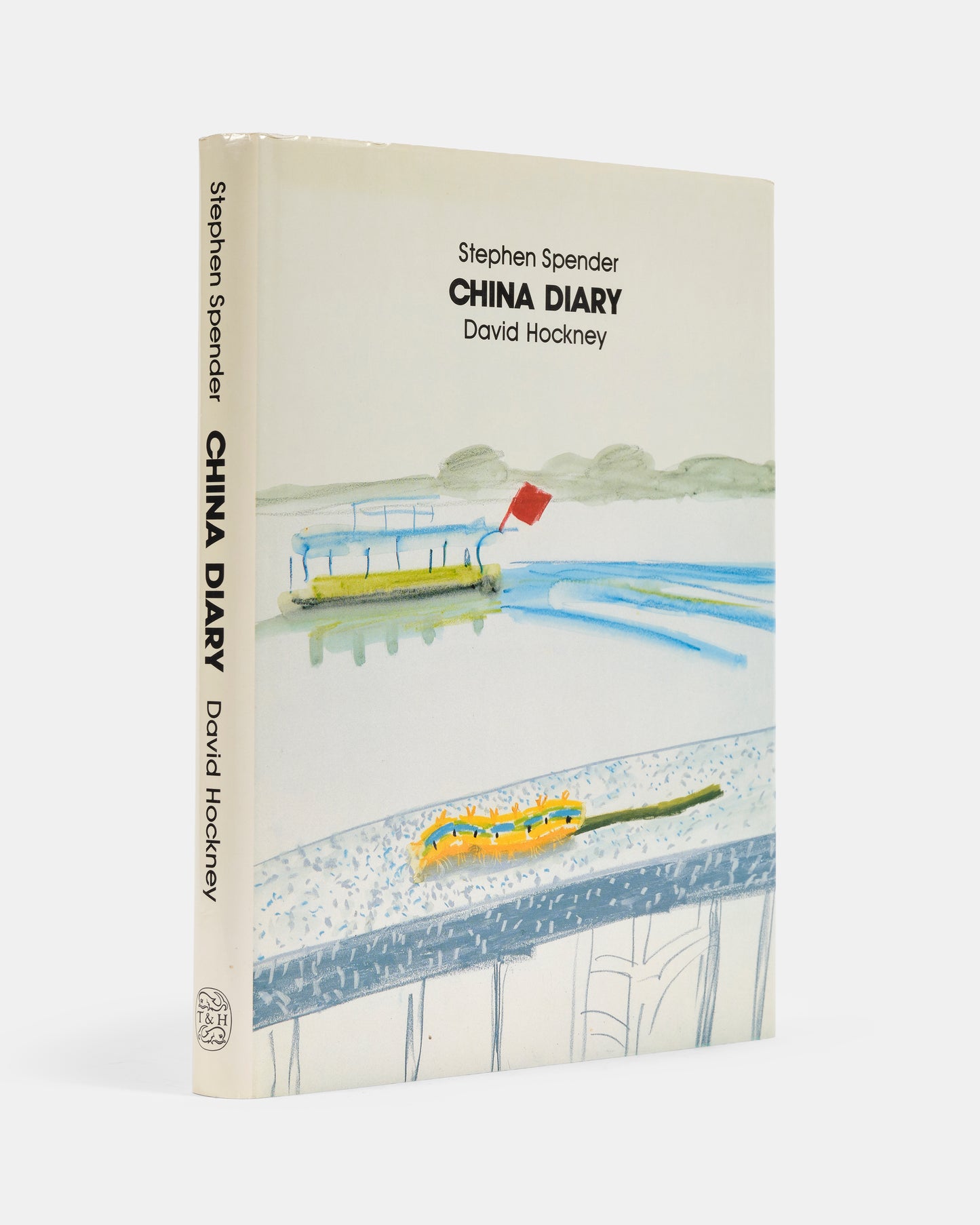A first edition of China Diary by David Hockney and Stephen Spender signed by both authors.