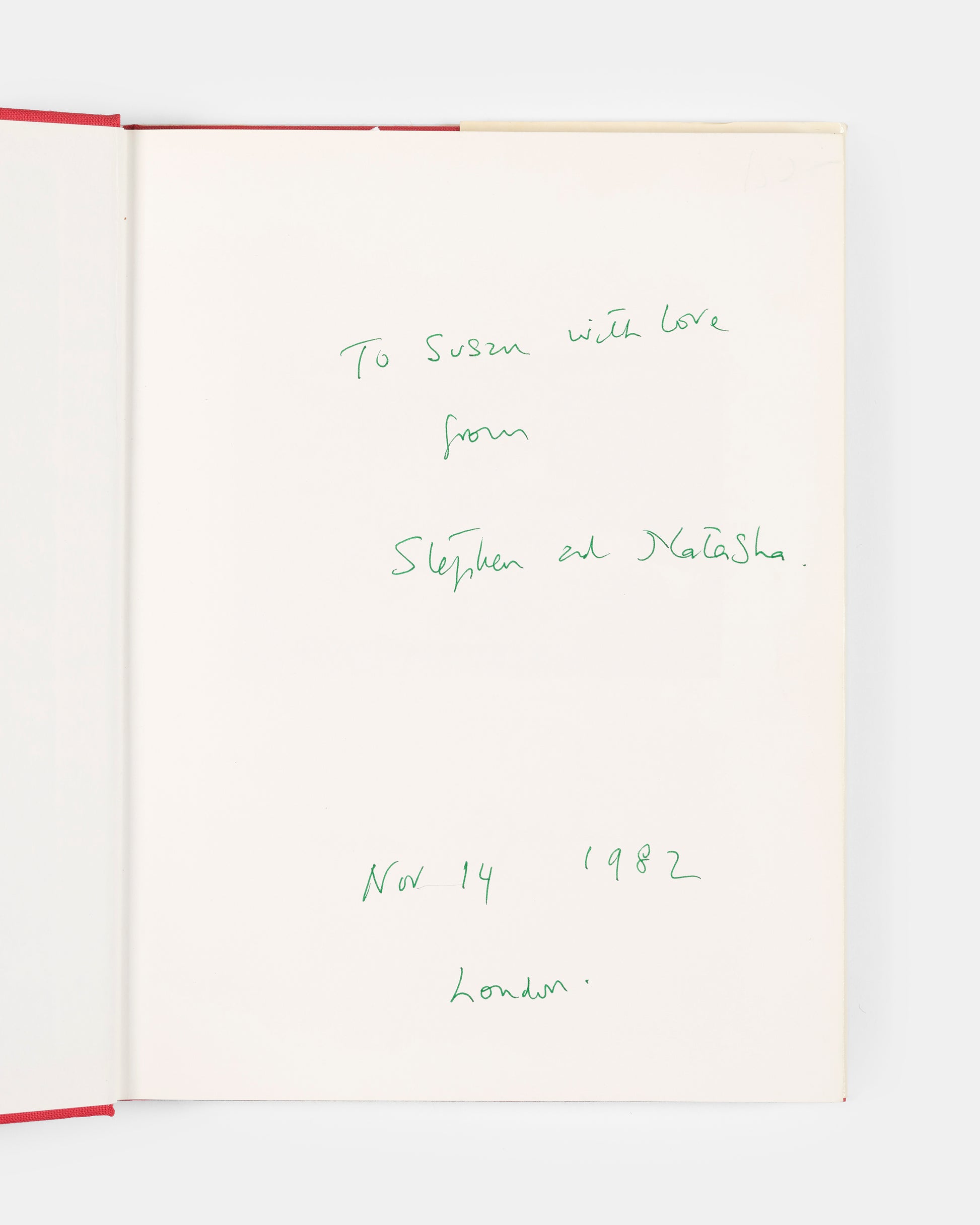A first edition of China Diary by David Hockney and Stephen Spender signed by both authors.