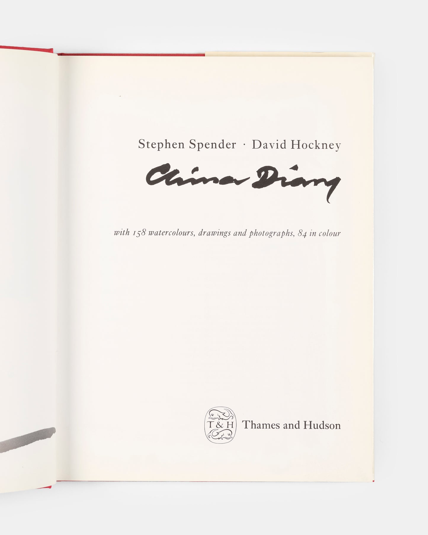 A first edition of China Diary by David Hockney and Stephen Spender signed by both authors.