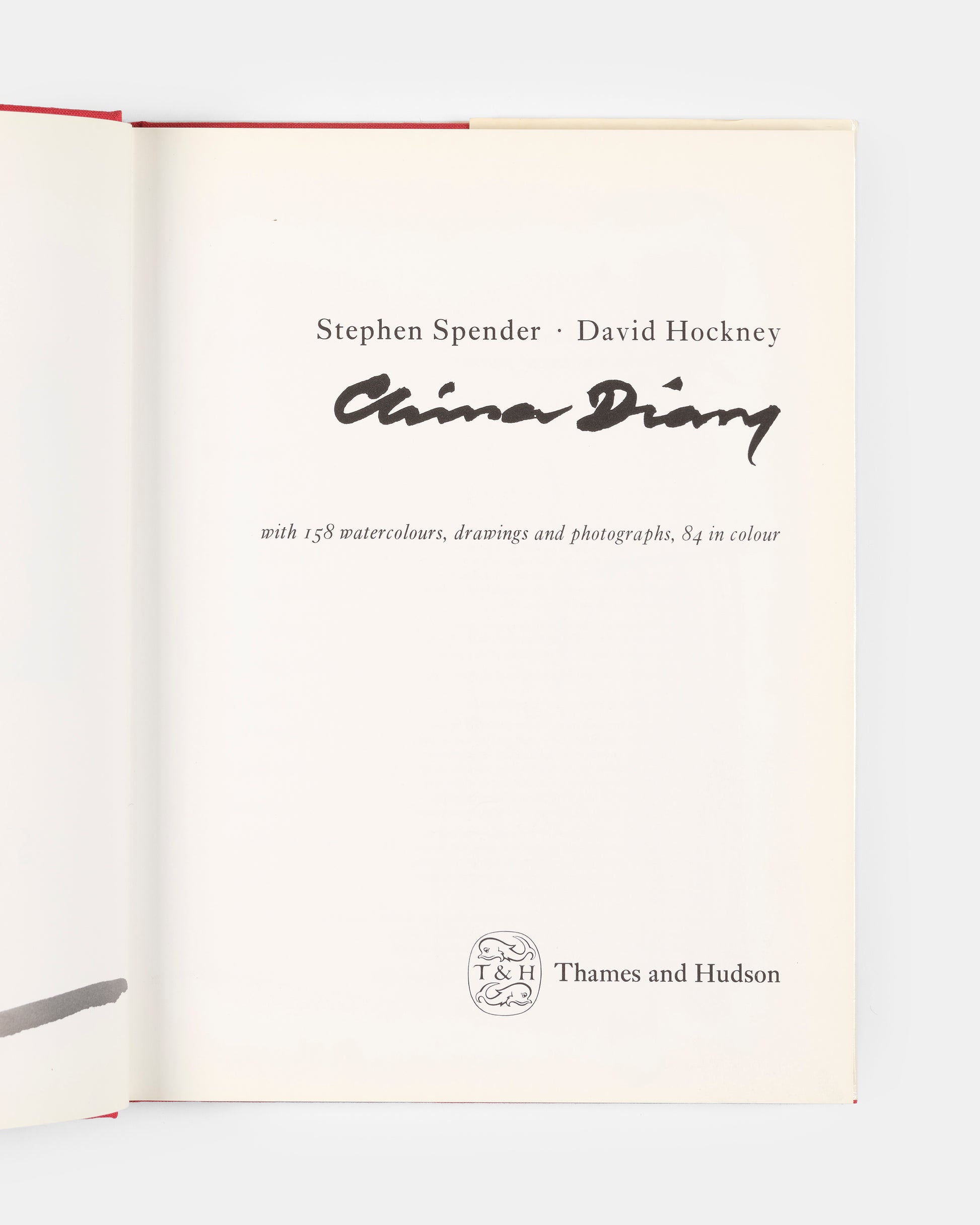 A first edition of China Diary by David Hockney and Stephen Spender signed by both authors.