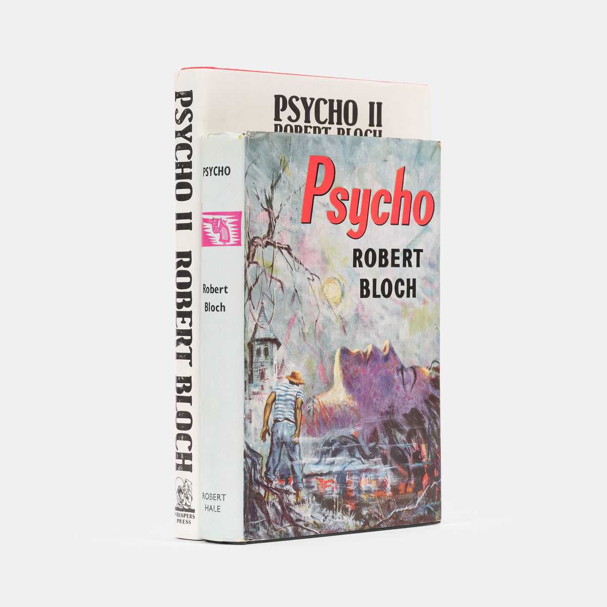 First UK edition of Psycho together with the first edition of Psycho II signed by the author and designer.