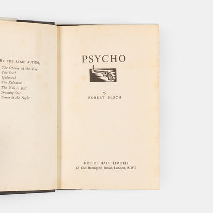 First UK edition of Psycho together with the first edition of Psycho II signed by the author and designer.