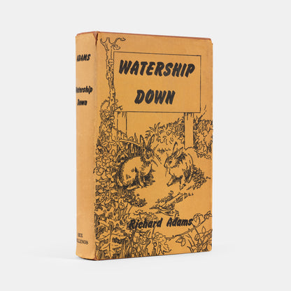 First edition of Watership Down by Richard Adams, inscribed by the author to Russell Hoban.