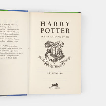 J.K. Rowling, Harry Potter and Half-Blood Prince, with misprint on Page 99, Line 9, 'eleven' instead of 'ten' O.W.L.s, a fine copy.