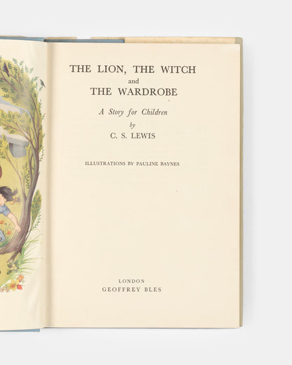 A first edition, fourth impression of The Lion, The Witch and The Wardrobe by C.S. Lewis - the first and most popular book of the beloved series.