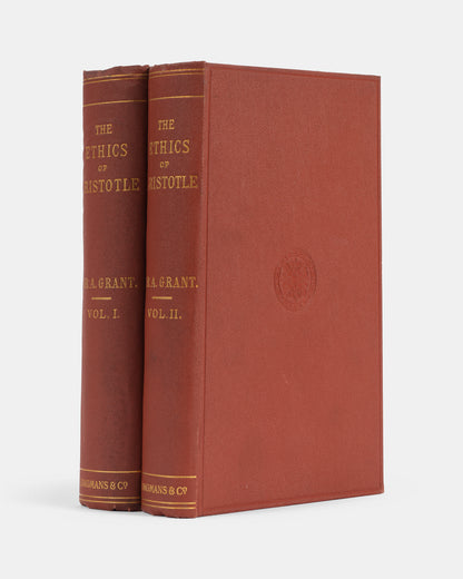 The fourth edition of Sir Alexander Grant's English language translation of Aristotle's Ethics with his critical notes and essays