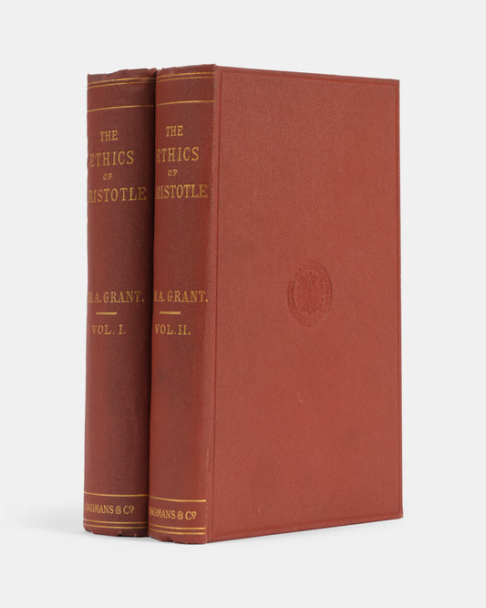 The fourth edition of Sir Alexander Grant's English language translation of Aristotle's Ethics with his critical notes and essays