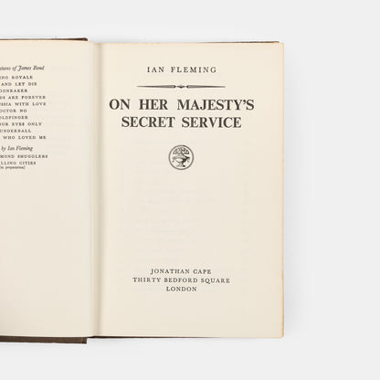The second title in the "Blofeld trilogy", preceded by Thunderball (1961) and concluding with You Only Live Twice (1964). Richard Chopping jacket artwork