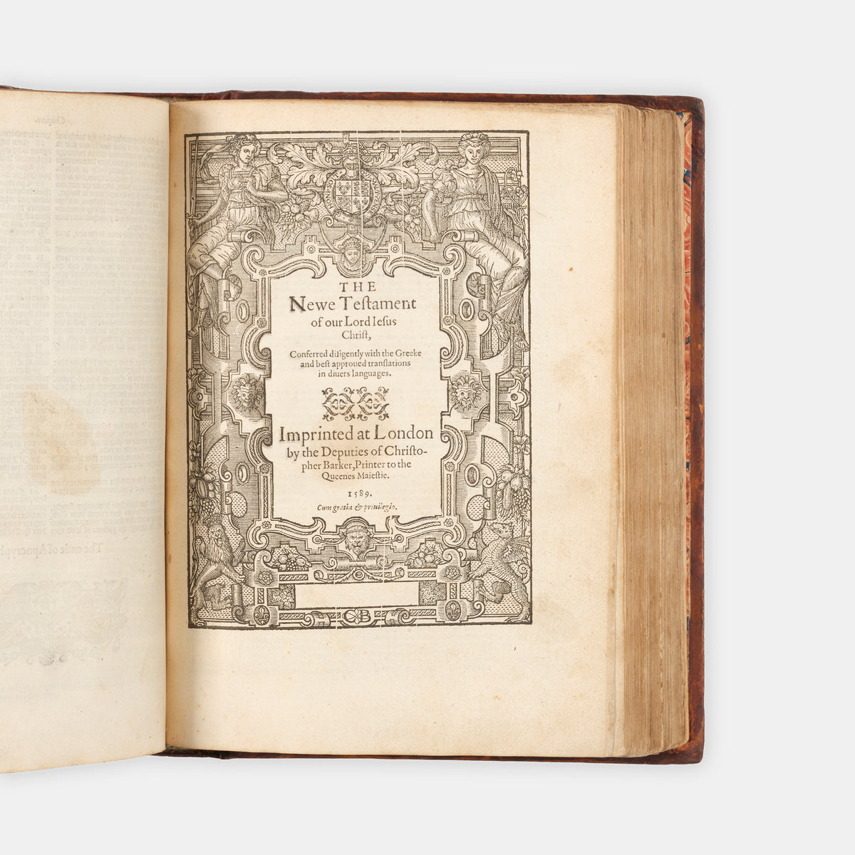 A handsome sixteeth-century edition of the Geneva Bible, finely bound in eighteenth-century gilt-panelled calf, without the Concordance, but with the Booke of Common Prayer and metrical Psalmes