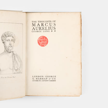 A finely pritned example of the meditations of Marcus Aurelius Antoninus, the last of Rome's five good emperors