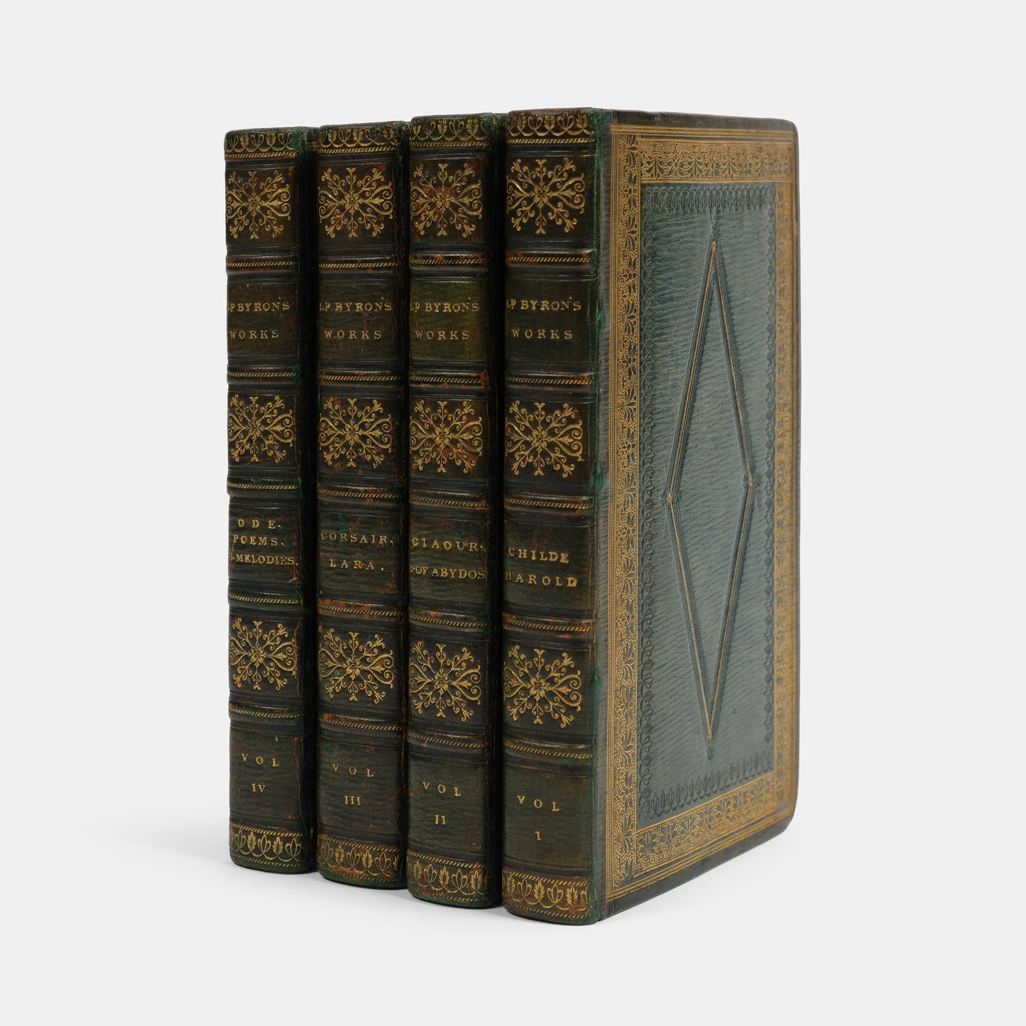A finely bound set of Lord Byron's works
