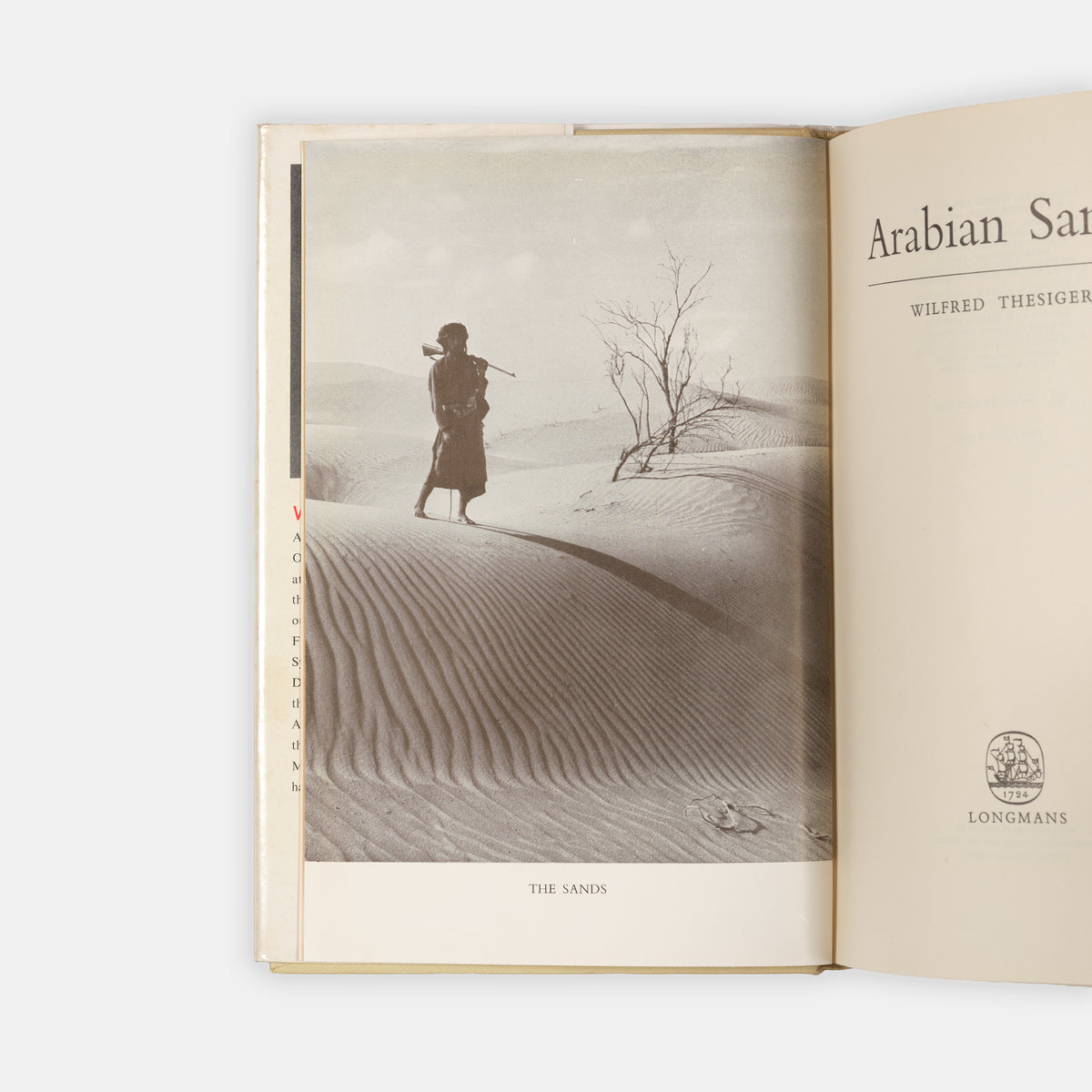 First edition of Wilfred Thesiger's Arabian Sands, his classic narrative of his time spent amongst the Bedouins of South Arabia.