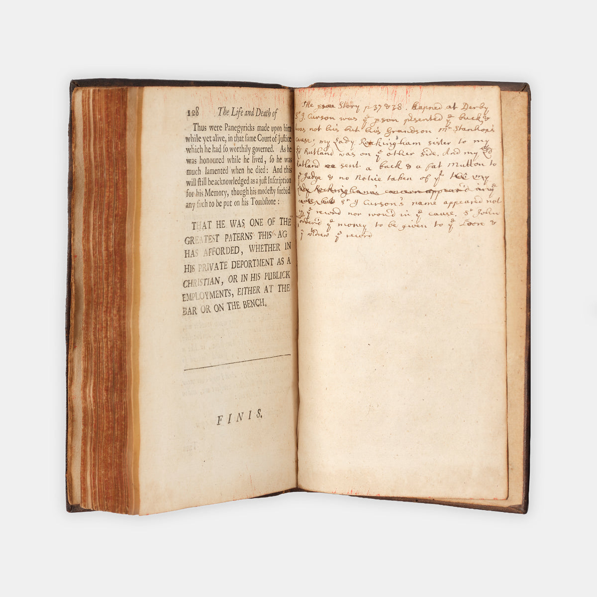 A scarce life of the jurist Sir Matthew Hale by Gilbert Burnet, with provenance for the Earls of Macclesfield