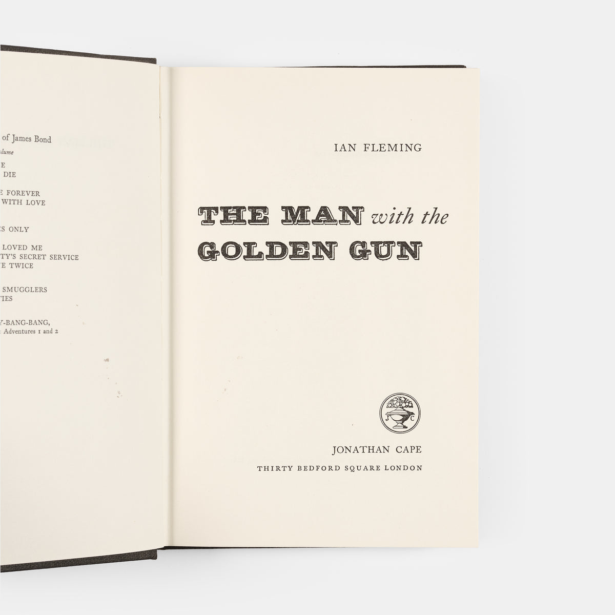 First edition of The Man With The Golden Gun by Ian Fleming.