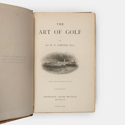 A handsome copy of The Art of Golf by Sir W.G. Simpson.