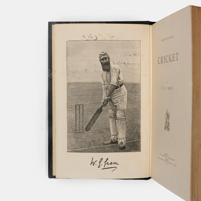 A first edition of Cricket by W.G. Grace, often hailed one of the greatest cricketers of all time.