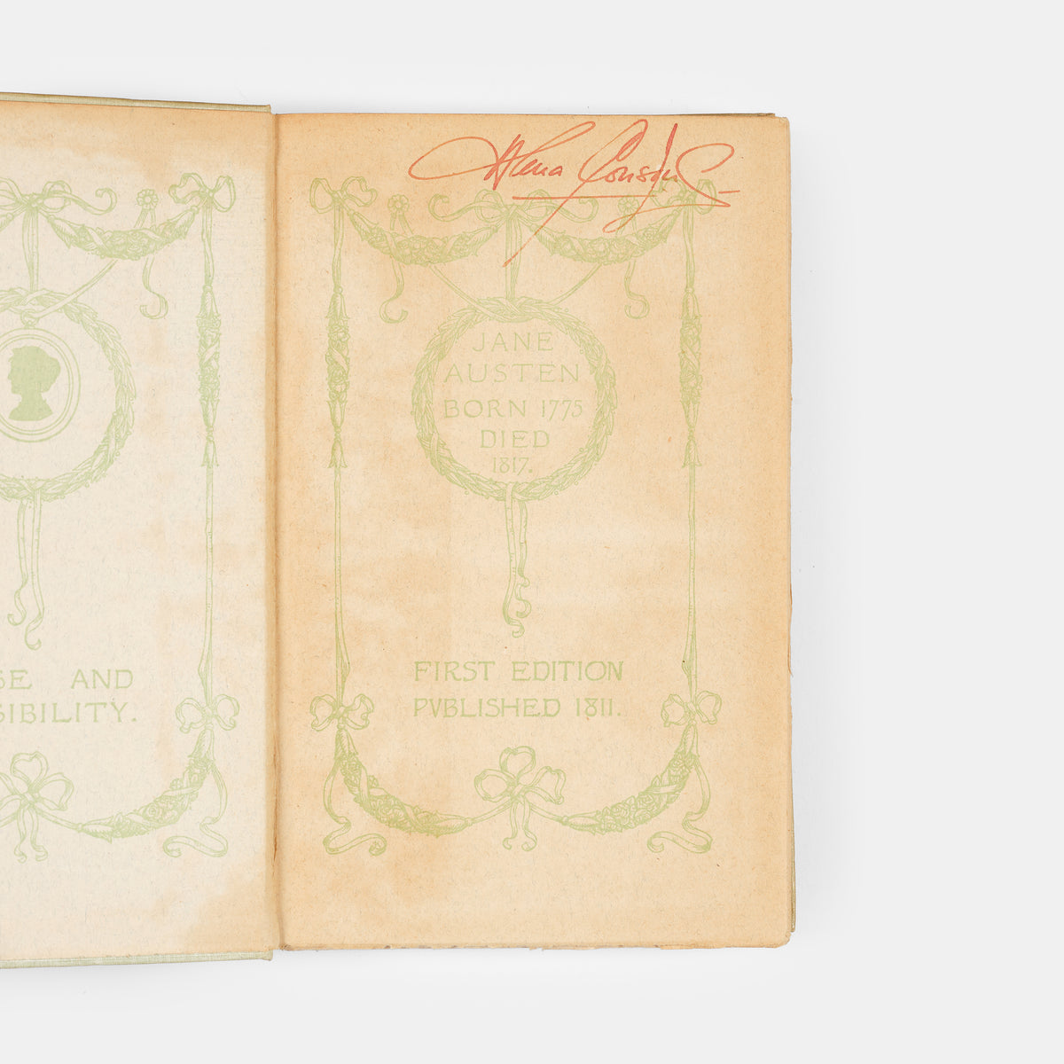 A lovely copy of Sense and Sensibility by Jane Austen with illustrations by C.E. Brock.