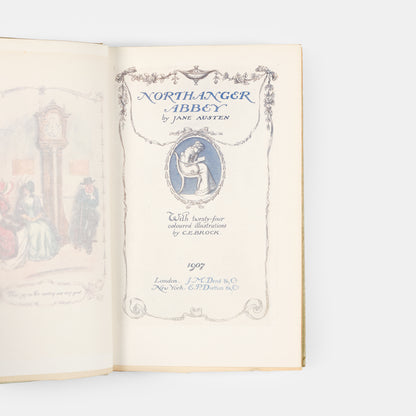 A lovely edition of Northanger Abbey by Jane Austen with illustrations by C.E. Brock.