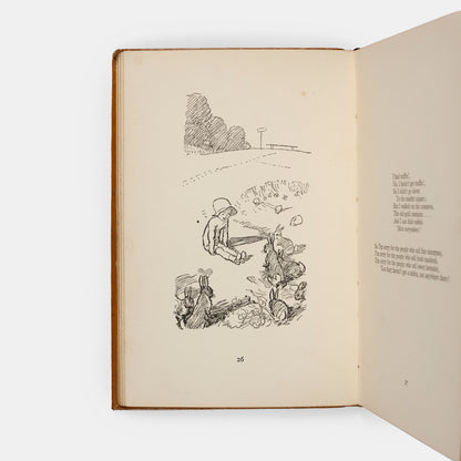 A lovely copy of the Monogram edition of When We Were Very Young by A.A. Milne, with illustrations by E.H. Shepard.