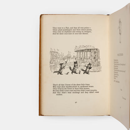 A lovely copy of the Monogram edition of When We Were Very Young by A.A. Milne, with illustrations by E.H. Shepard.