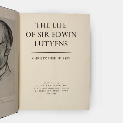 A special edition copy of The Life of Sir Edwin Lutyens by Christopher Hussey.