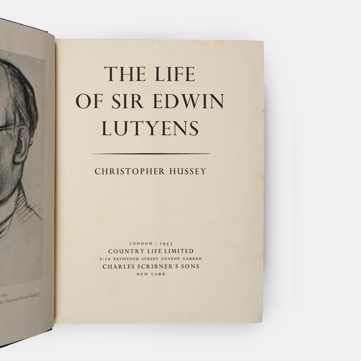 A special edition copy of The Life of Sir Edwin Lutyens by Christopher Hussey.