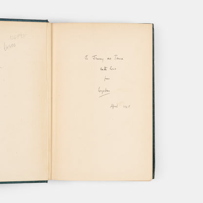 First edition of The Collected Poetry of W.H. Auden, inscribed by the author to James and Tania Stern.