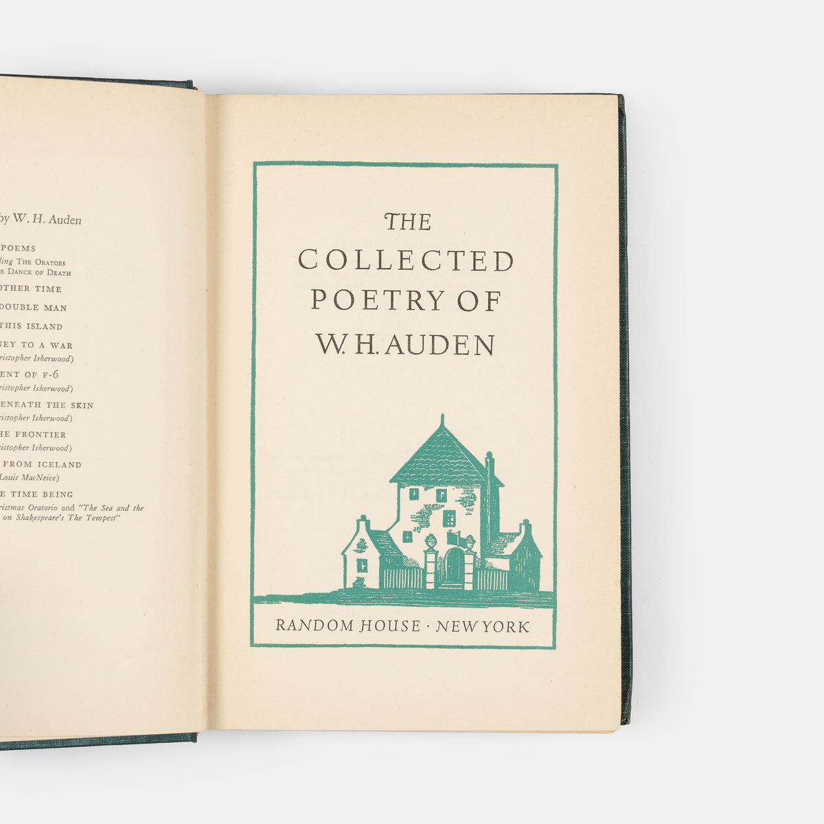First edition of The Collected Poetry of W.H. Auden, inscribed by the author to James and Tania Stern.