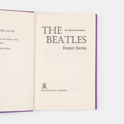 A first edition copy of The Beatles: The Authorised Biography by Hunter Davies.