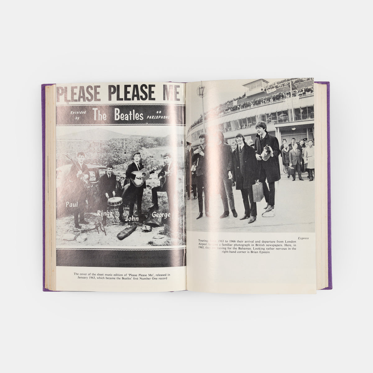 A first edition copy of The Beatles: The Authorised Biography by Hunter Davies.