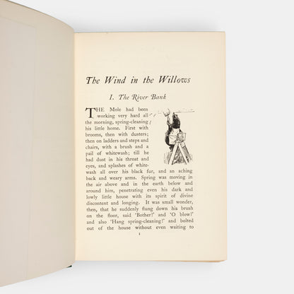 A charming copy of the perennial children's classic, The Wind in the Willows by Kenneth Grahame and illustrated by E.H. Shepard.
