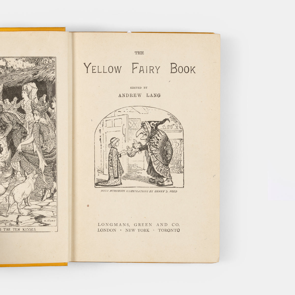 A lovely copy of The Red Fairy Book, edited by Andrew Lang and illustrated by H.J. Ford.