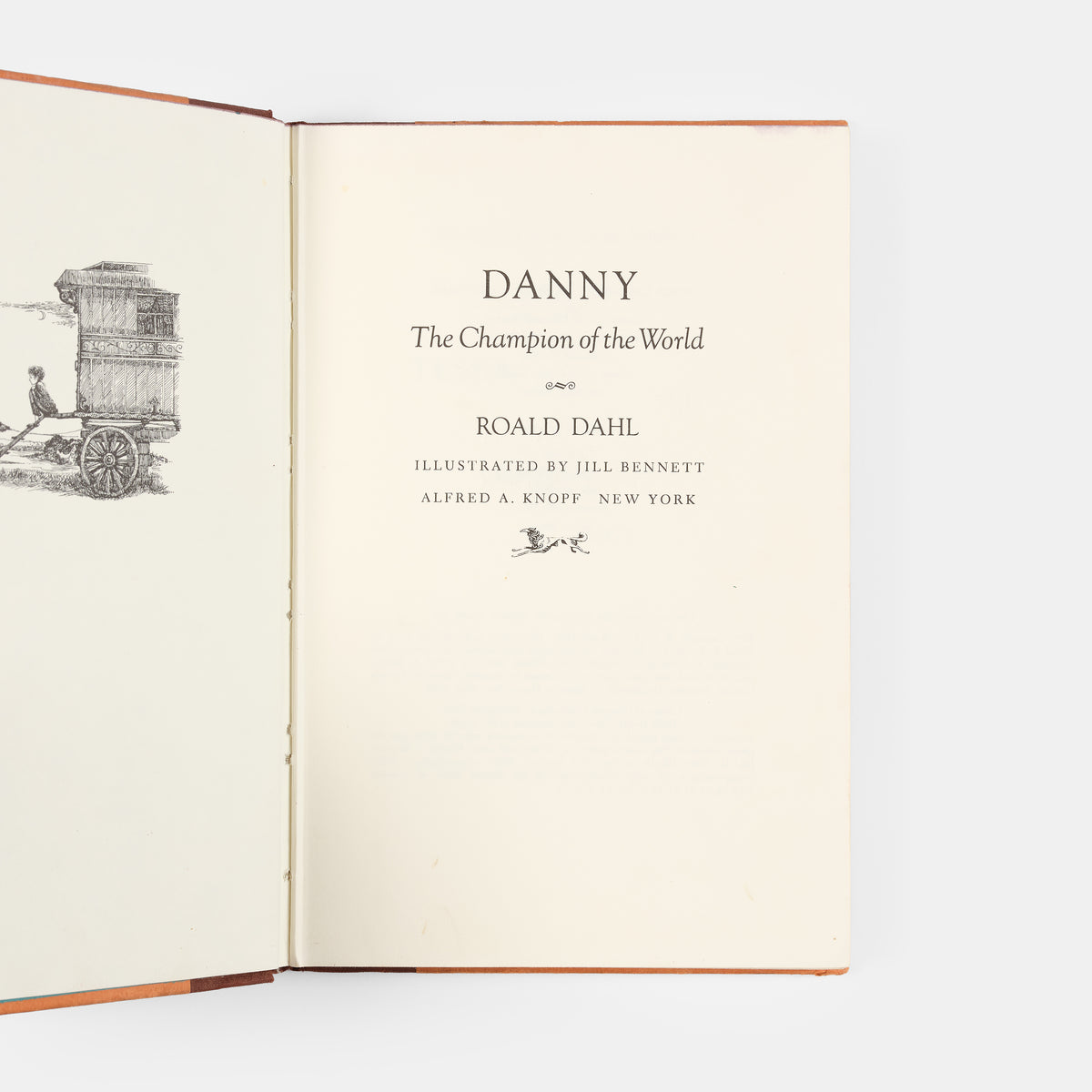 A first edition, first impression of Danny Champion of the World by Roald Dahl with illustrations by Jill Bennett.