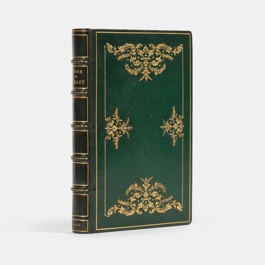 A beautiful binding by Zaehnsdorf of the Poems of Shelley by famed English poet, Percy Bysshe Shelley.