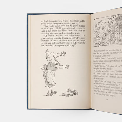 A near-fine first edition of Esio Trot by Roald Dahl with illustrations by Quentin Blake.