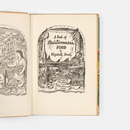 First edition of A Book of Mediterranean Food by Elizabeth David, her first recipe book in a very pleasant condition.